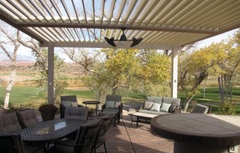 Equinox louvered roof patio covers