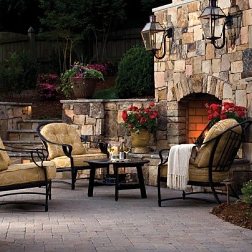 Belgard Hardscapes Backyard Fireplaces